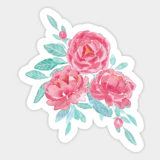Pink romantic floral bouquet Sticker